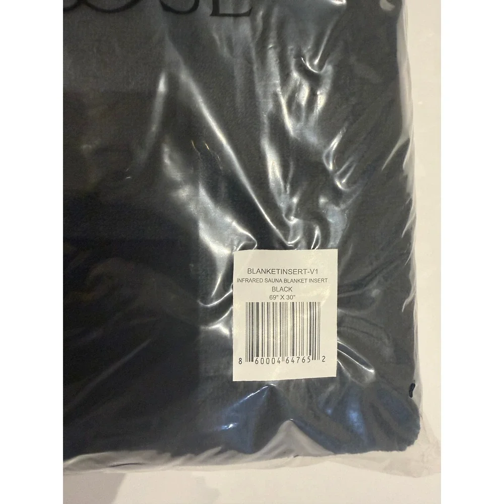 HigherDOSE Infrared Sauna Blanket Insert Black Cotton Bamboo BLANKETINSERT-V1